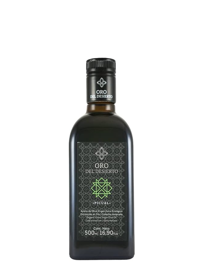 Oro Del Desierto Picual - Organic Gourmet Extra Virgin Olive Oil - 16.91 Fl Oz
