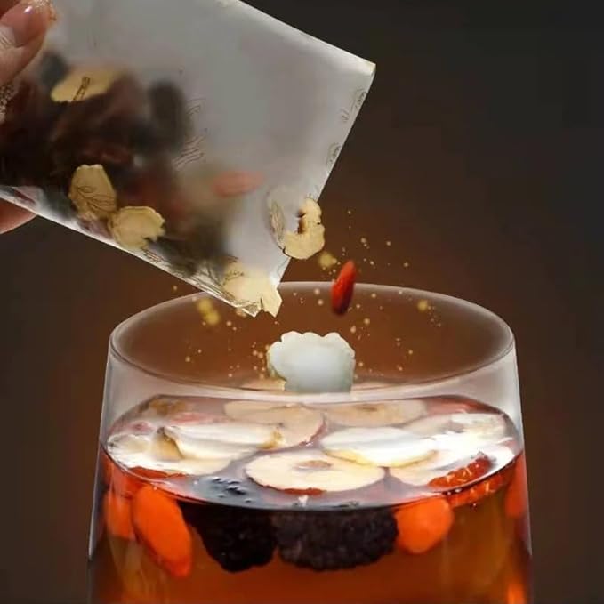 Kidney Tea Formula Ginseng Six Treasure Tea Ginseng Six Treasures Teas Te Renal Herbal Red Date Wolfberry Mulberry Chinese Kidney Herbal Red Ginsengs Teas (30 Bags)