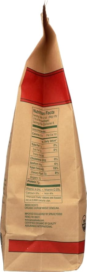 Montebello Organic Pasta Strozzapreti 16-Ounce Bag (Pack of 5) by Montebello