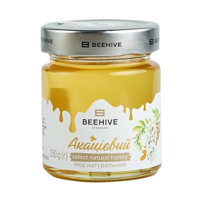 Honey Raw Acacia Honey Organic Unfiltered Honey 100% Natural Honey Certified Organic Honey 250 g Honey by BEEHIVE