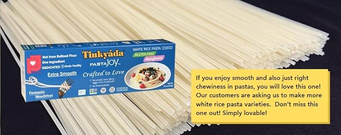 Tinkyada White Rice Spaghetti Pasta 16 oz (6 Pack) – Gluten Free Dry Pasta Made from White Rice