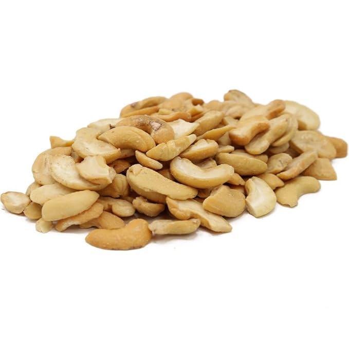 C.J. Dannemiller Cashew Halves Bulk 10 LB Box Roasted &amp Unsalted Split Cashews Perfect for Snacking Cooking Trail Mixes