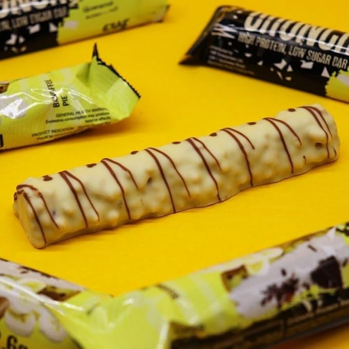 Warrior Crunch High Protein Bars | 20g Protein Low Carb Low Sugar Keto Friendly | Delicious Chewy Crispy On The Go Snack | Box of 12 Bars (12 Count (Pack of 1) Banoffee Pie)