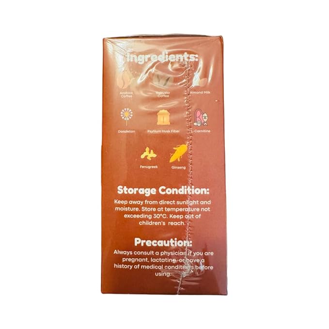 Hot Babe Black Coffee Mix by Kiray Celis (10 Sachets Black Macchiato)