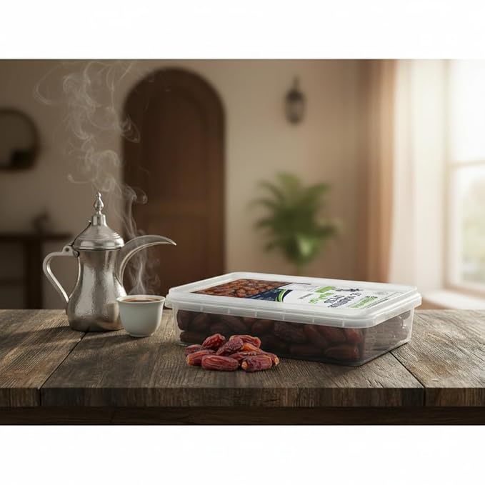 Mabroom Dates Deluxe 2.2LB - Exquisite Saudi Delicacy with Subtle Sweetness | Rich in Fiber Vitamins and Minerals | Perfect Energy-Boosting Snack