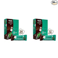 NuGo Dark Mint Chocolate Chip 13g Vegan Protein Bars 200 Calorie Gluten Free 24 Count &amp 12 Count