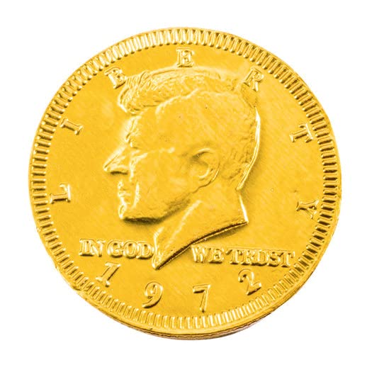 St. Patrick's Day Candy Chocolate Gold Coins with Stickers (80 Pack)