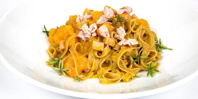 Fettuccine with Mushroom (Pack of 4) - Funghi Italian Pasta From the Region of Di Campofilone- Imported Italian Gourmet Egg Pasta- 8.8 ounces / 250 grams