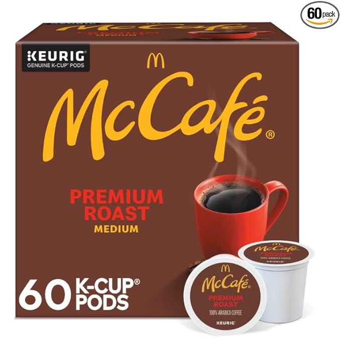 Mc Cafe Premium Roast Medium Coffee Pods - 60 count.