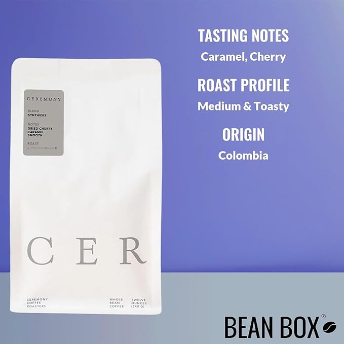 Synthesis - Roasted by Ceremony Coffee Roasters - Whole Bean Coffee - 12 Ounce Bag