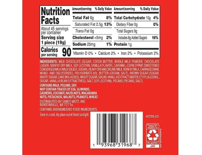 Milk Chocolate Pecan Caramel Clusters (30.2 oz (1 Pack))