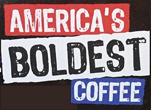 AMERICA'S BOLDEST COFFEE Hand Crafted Gourmet Coffee Blend Hand Packed Coffee Made In USA Freshly Roasted Dark Roast Strong Coffee Best Bold Coffee High Caffiene 8 Oz (Ground 16oz)