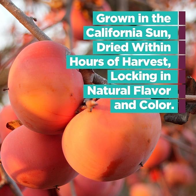 Natural Dried Persimmons from Bella Viva Orchards 1.5 Lb. Bag