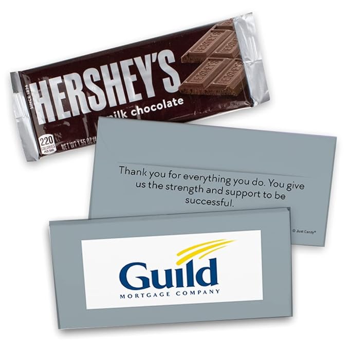 50ct Personalized Candy Promotional Products Add Your Logo Chocolate Bar Favor Boxes - Silver