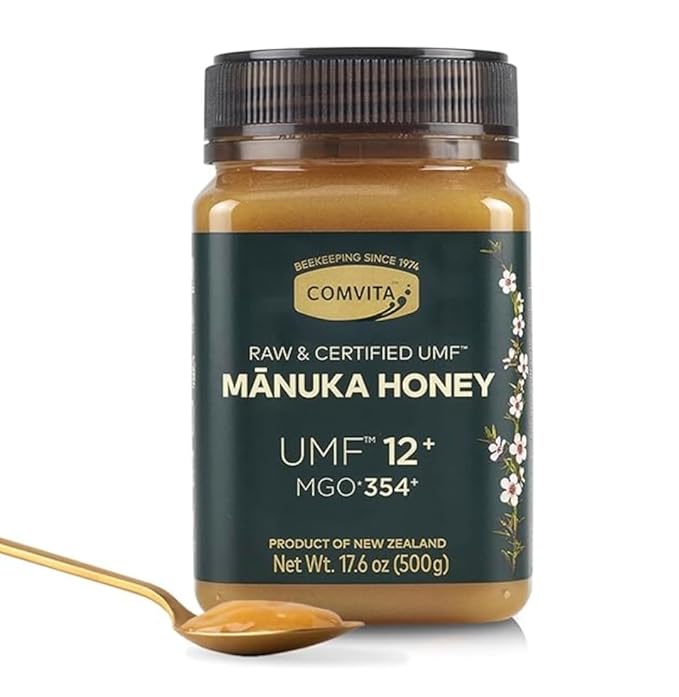 Manuka Honey UMF 12+ MGO 354+ 17.6 oz Raw Manuka New Zealand Pure Unpasteurized Superfood for Immune Health. 500g