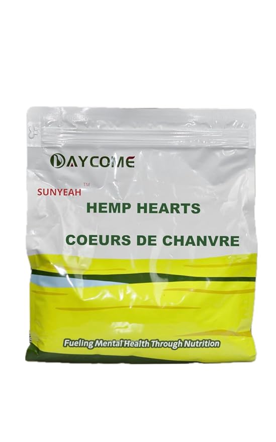 SUNYEAH Canadian Hemp Hearts - 2kg of Pure Prairie Saskatchewan Harvest Shelled Hemp Seeds Perfect for Smoothies Yogurt and Salads - Non-GMO Vegan Keto Gluten-Free(Pack of 1)