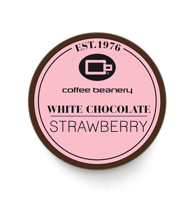 White Chocolate Strawberry Decaf Coffee Pods by Coffee Beanery | 12ct Medium Roast Arbica Coffee