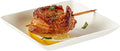 Restaurantware Pulp Safe No PFAS Added 2.6 x 2.6 Inch Mini Square Plates 100 Disposable Plates - Home Compostable Microwavable And Freezable White Bagasse Plates For Hot And Cold Foods