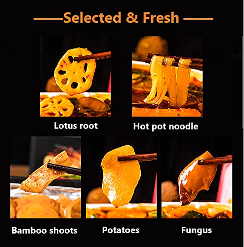 MXX Hot Pot Self-Cooking Micro Self-Heating Instant Noodle Ramen Mini Pot 2 Pack (Self-heating mild Spicy 2Packs)