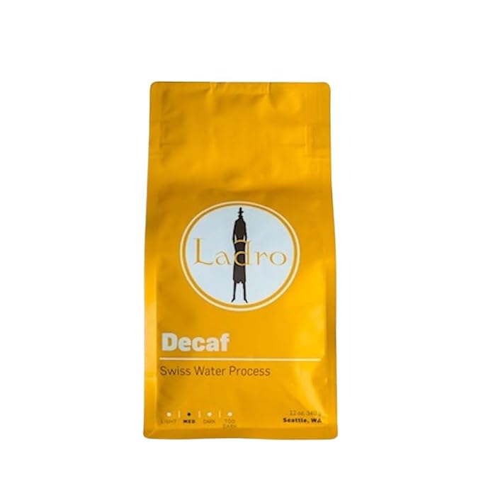 Ladro Decaf - Roasted by Ladro Roasting - Whole Bean Coffee - 12 Ounce Bag