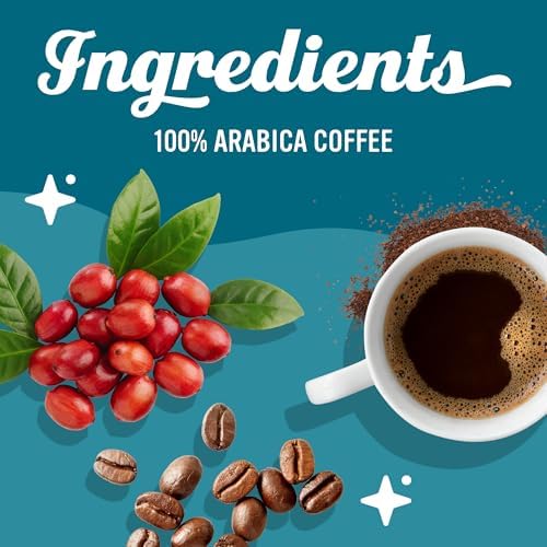 Caribou Coffee Medium Roast Naturally Decaffeinated Ground Coffee 100% Arabica Coffee - Caribou Blend 72 Ounces (6 Bags of 12 Ounces)