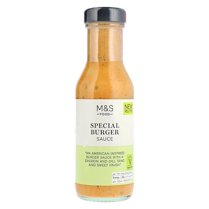 Special Burger Sauce 250ml Tangy Tomato and Mustard with Gherkins and Dill Suitable for Vegetarians (1 Pack)