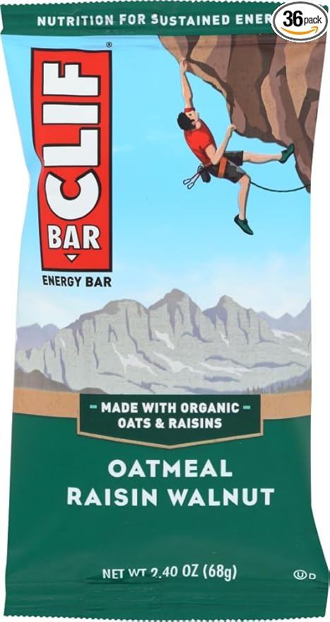 Clif Organic Oatmeal Raisin Walnut Bar 2.4 Ounce - 36 per case.