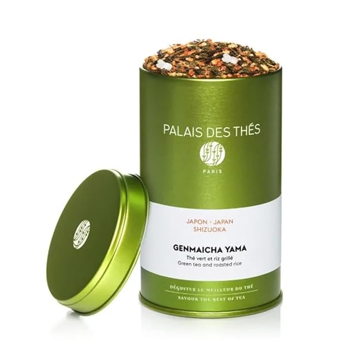 Palais des Thés - Genmaicha Yama - Japanese Green Tea &amp Roasted Rice - Premium Loose Leaf 4.6oz Tin