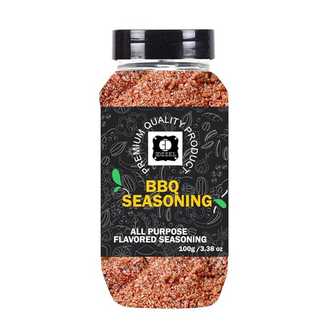 EDZZEL Premium Quality Indian Organic Bbq Seasoning Plant Based Vegan Gluten Free-100 GRAM Box ( Set Of 2 )