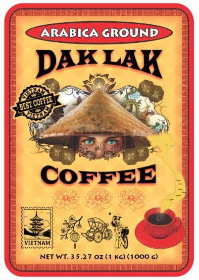 100% Dak Lak Vietnamese Coffee (Arabica Ground 1 Kilo Bag)