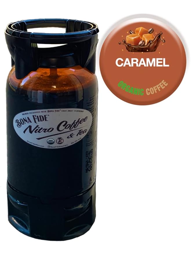 Cold Brew Caramel Coffee Organic PET Keg 5 Gal Draft Coffee In Keg Still/Flat