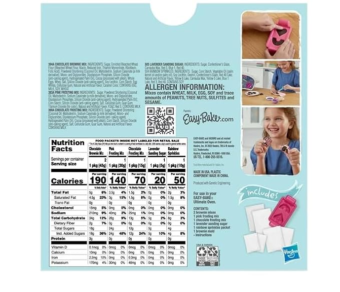 Easy-Bake Ultimate Oven Mixes Bake Shop Sprinkle Brownies Refill Mix Easy Bake Ultimate Oven Refill
