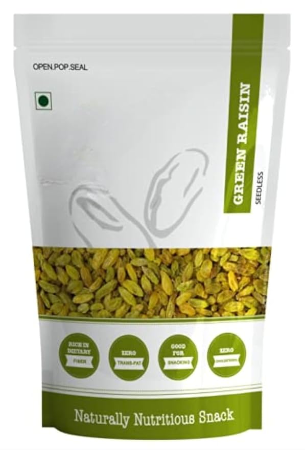 Golden Raisin 100% Pure Natural Dry Fruits|Kishmish/Kismis| Dry fruits|Healthy Snacks Chemical Free No Preservatives - 250 gm