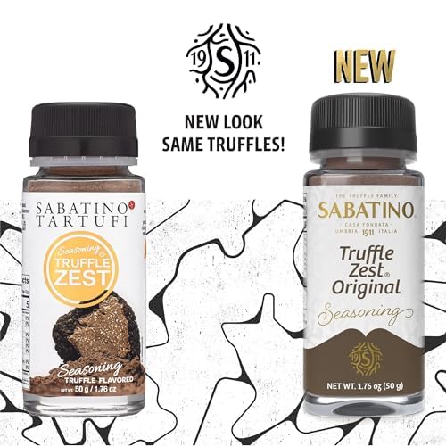 Sabatino Tartufi Truffle Zest Seasoning The Original All Purpose Gourmet Truffle Powder Plant Based Vegan and Vegetarian Friendly Kosher Low Carb Keto Non-GMO Project Certified 2pack