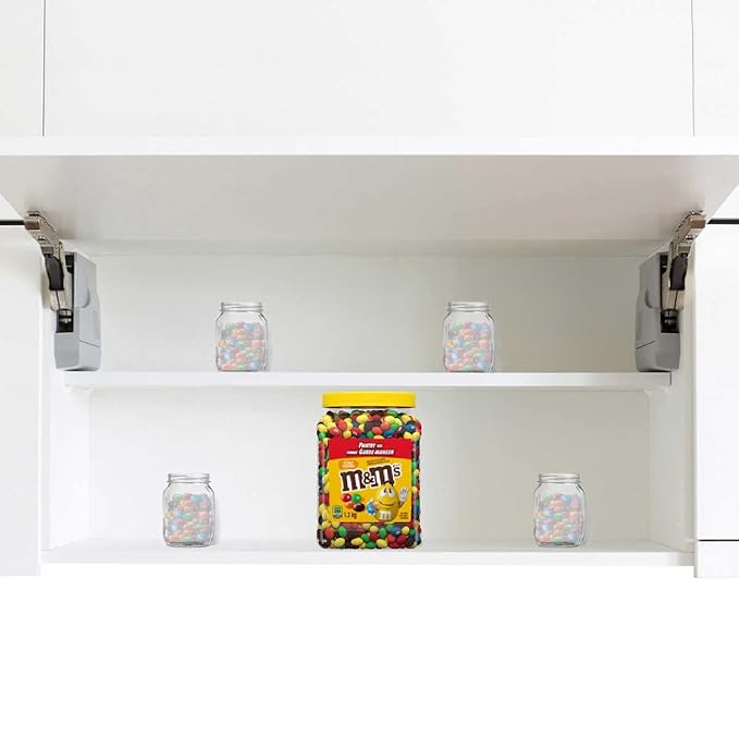 M&ampM’S Peanut Candy Jars Assorted Chocolate Candies Party Size Bulk Movie Night Treats Bulk Chocolate Candy Buffet Chocolates Resealable and Recyclable 46 Oz (Pack of 2) (92 Oz Total)
