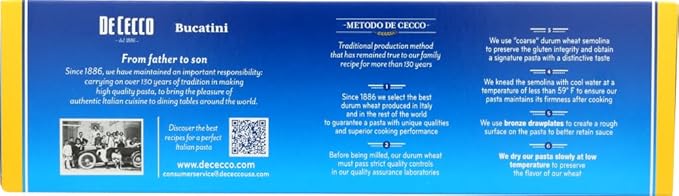 De Cecco Pasta Bucatini