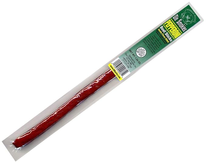 Buffalo Bills 1.25oz Pepperoni Individually Wrapped 9 Ole' Smokies (24 beef sticks per tub)