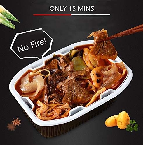 Moxiaoxian Asian Hotpot 3 Boxes Self Heating Hot Pot no Electric Spicy Ramen noodle (Classic Spicy 3 boxes)