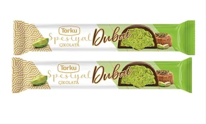 Dubai Chocolate Bar (Pack of 24) Kunafa Pistachio Bar- (1.05oz) Fresh Daily Production Crisp Pistachios with Shredded Phyllo Dough. Torku