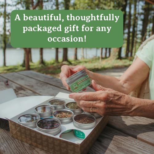 Heavenly Tea Leaves Assorted Tea Sampler Loose Leaf Tea Sampler Gift Set 9 Assorted Organic Loose Leaf Teas &amp Herbal Tisanes (Approx. 90 Servings) - Variety Pack Assortment of High to No Caffei