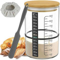 Pro Sourdough Bread Starter Kit - 34 oz sourdough jar with 5 unique features for the perfect sour dough bread &amp sourdough starter kit - baking supplies (34oz-1pack)
