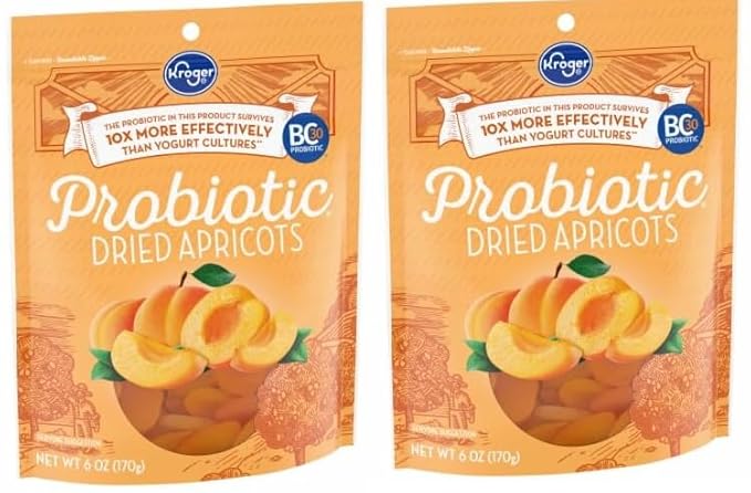 Pack Of 2 Probiotic Dried Apricots 6 oz.