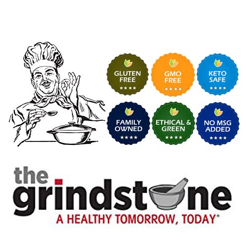 The Grindstone Chicken Rub 18 Spices Perfect for grilling tandoor roast broil 3.50 oz. Glass Jar Pack of 2