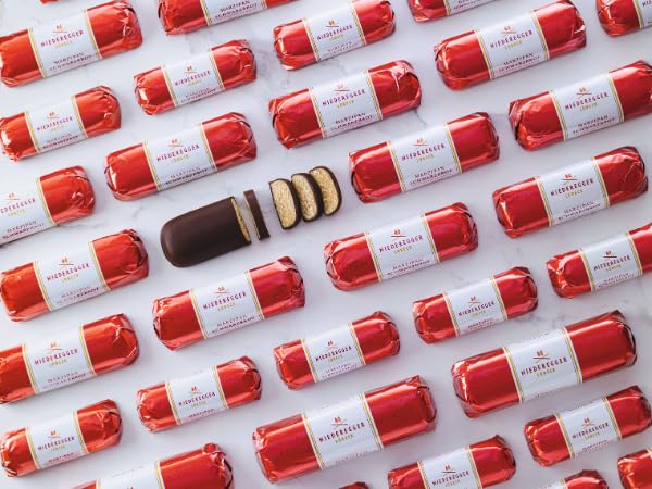 Niederegger Classic Marzipan Loaf Coated with Crisp &amp Dark Chocolate - 4.4 oz | Ultimate Masterpiece Premium Quality Handcrafted Authentic | Made in Germany since 1806 | Kosher (Pack of 5)
