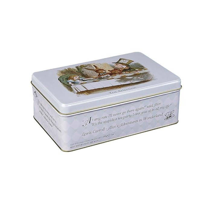 Alice In Wonderland Tea Tin with 100 English Teabag Selection