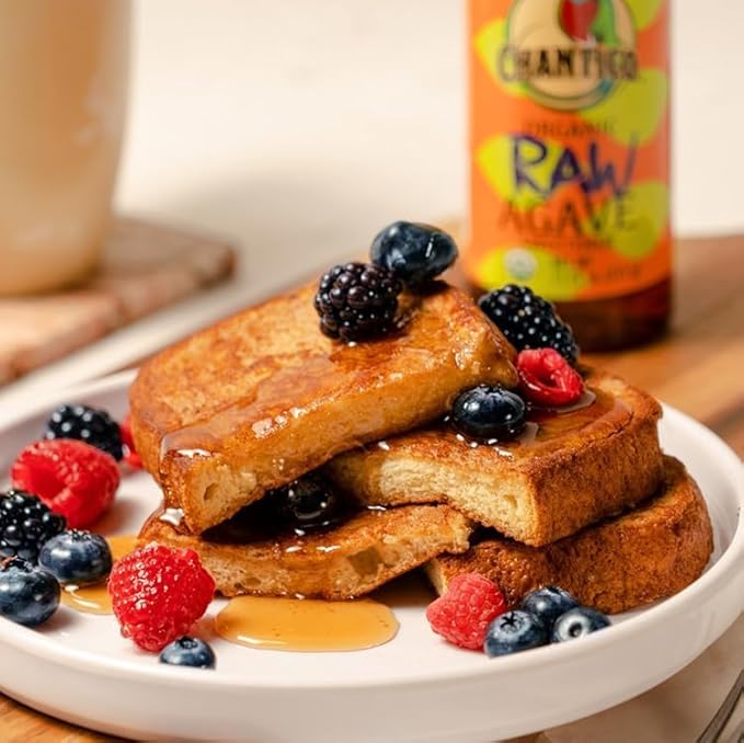 Chantico Agave Organic Sweetener (333g of each 4 pack Raw) Diabetes-friendly Easy addition to tea coffee and baked goods