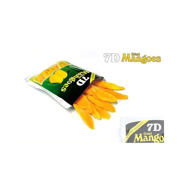 New Export Quality Dry fruit Delicious 7D Dried Mangoes snack x 5pcs
