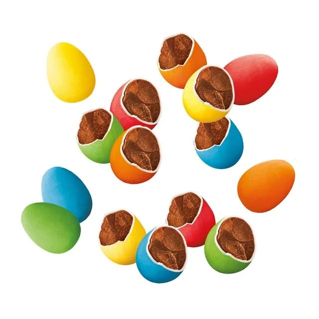Mini Eggs Rainbow - 3 Bags (18oz each) - Milk Chocolate Easter Candy With a Chrisp Sugar Snell - Ideal For Candy Basket Eater or Candy Dish - Chocolate Rainbow Candy Perfect For Easter Basket Stuffers