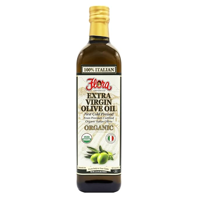 Extra Virgin Oil Olive by Flora Foods - Organic &amp Cold Pressed - (750 ML)