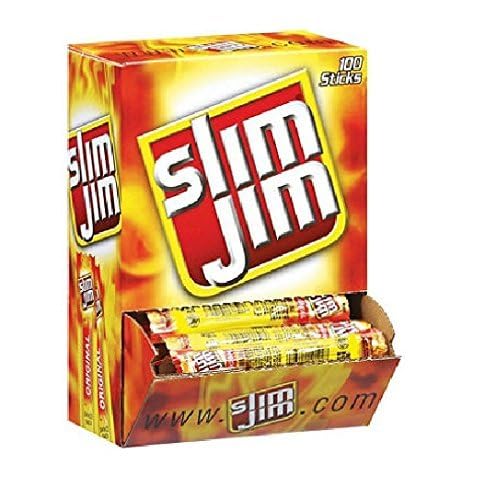 Slim Jim Smoked Snack Sticks Original .28-Ounce 120 Count - Pack of 3